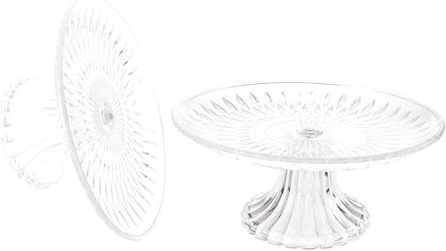 Miniatura 9 de STOBAZA Bandeja de almacenamiento de alimentos para la joyería, bandeja de exhibición de pasteles, bandeja de exhibición de cristal para el hogar