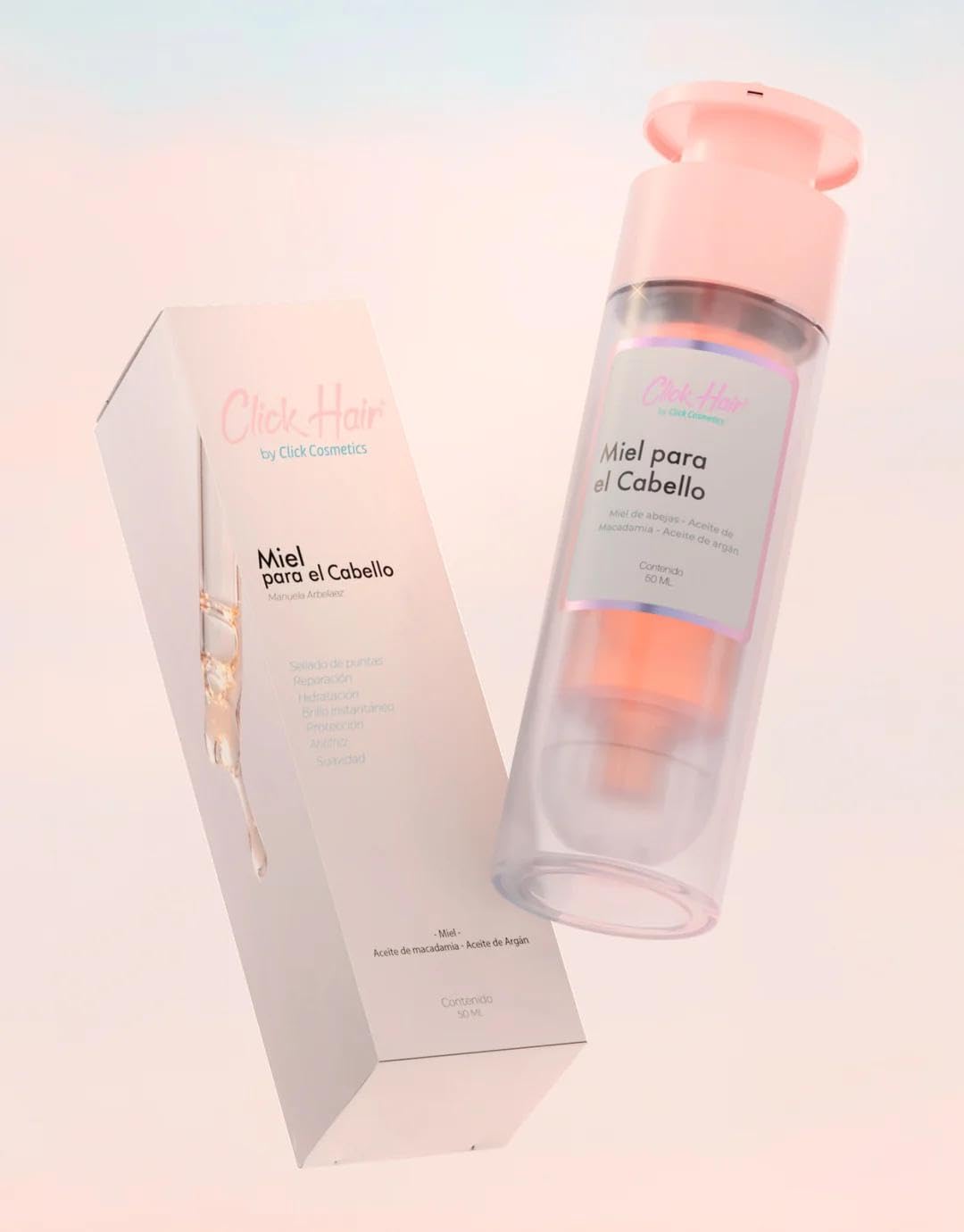 Click Hair Honey Serum with Honey, Macadamia & Argan Oil 50ml
