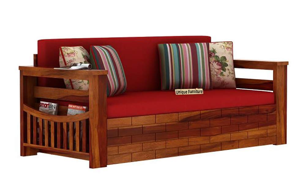 Solid Teak Wood Sofa Cum Bed for Home | Sofa Cums Bed for Living Room Wooden | Without Pillow | Sofa Cum Bed Foldable with Storage | Sofa Cums Bed 3 Seater | Honey Finish(Brown ) Solid Teak Wood Sofa Cum Bed for Home | Sofa Cums Bed for Living Room Wooden | Without Pillow | Sofa Cum Bed Foldable with Storage | Sofa Cums Bed 3 Seater | Honey Finish(Brown )