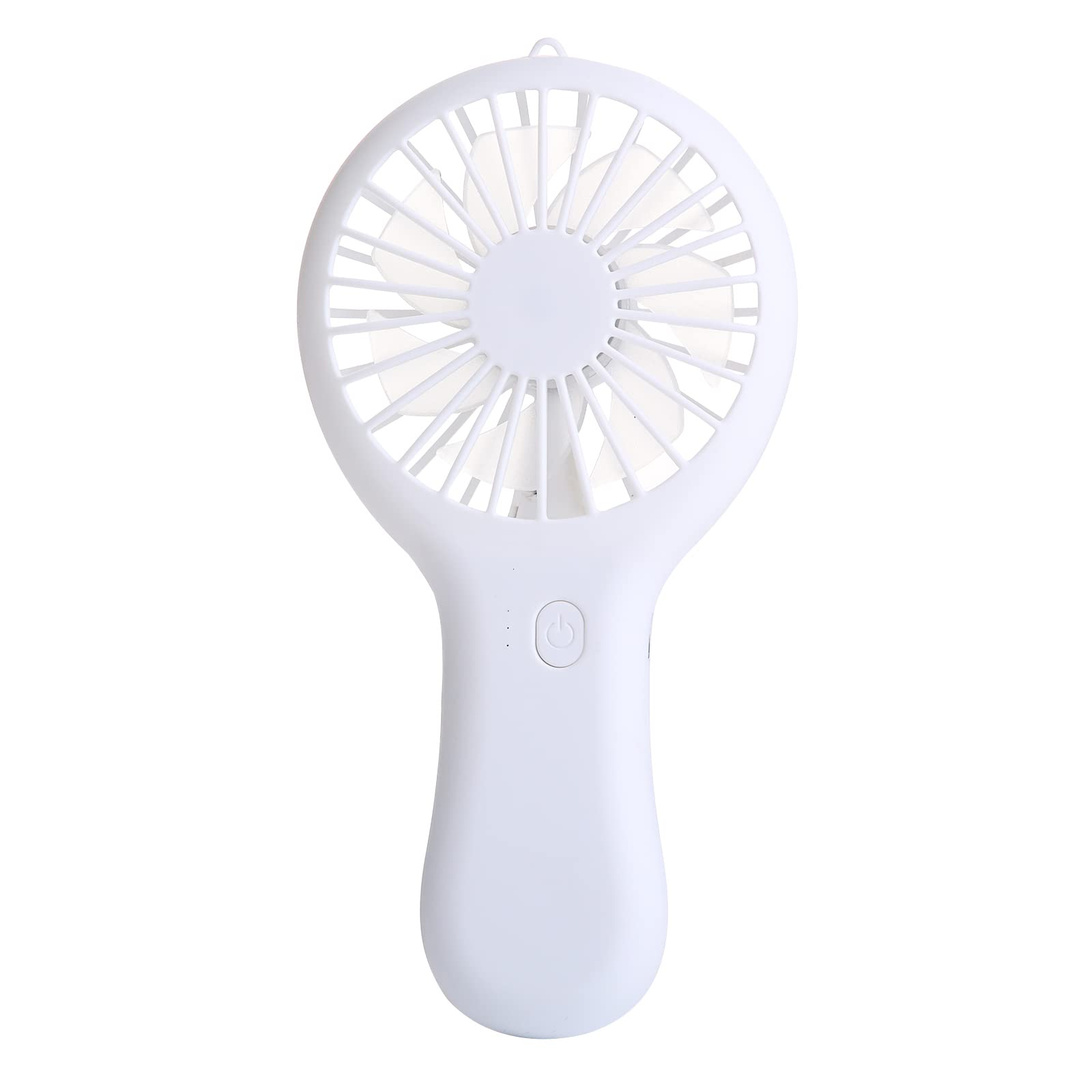 CHNLML Handheld Rechargeable Fan,Portable Mini Pocket Hand Fan Battery Powered with Base Eyelash Nail Art Make up Fan for Girls Women Kids Outdoor Travel Mini Fan for Wedding Guest Gifts(white)