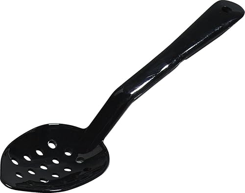 Carlisle FoodService Products CFS (4411) - Cuchara perforada para servir de 11 pulgadas, color negro (paquete de 12)