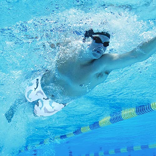 Jammers de natación para hombre en azul y gris talla XL para entrenamiento largo 5