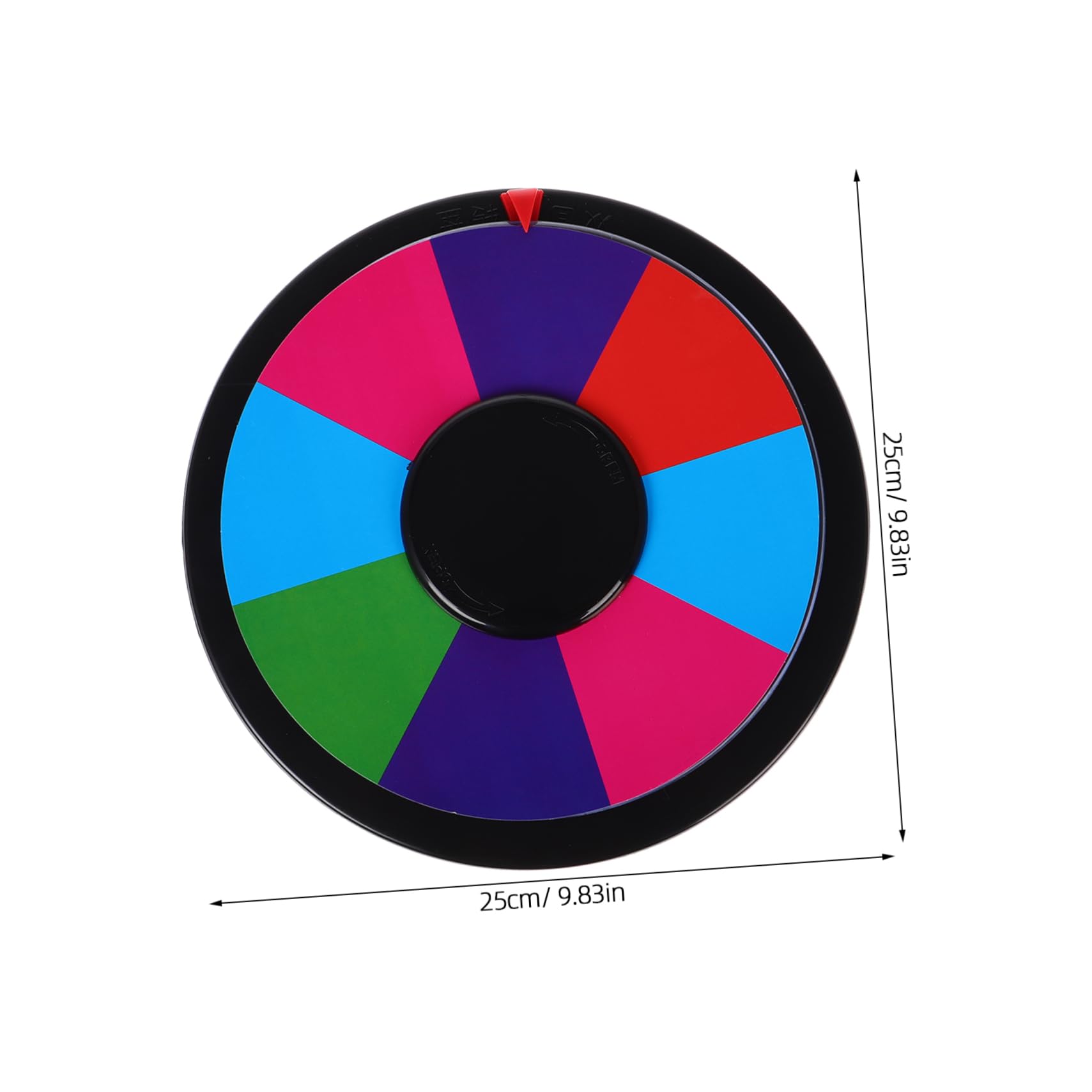 ibasenice Double-Sided Writable Spinning Wheel Party Prizes Turntable for Classroom DIY Game Prop Arrow