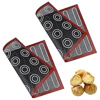 2 Pezzi Tappetino Microforato per Forno Tappetino da Forno in Silicone Tappetino a Doppia Faccia Antiaderente Tappetino da Forno in Silicone Foglio per Forme di Cottura Riutilizzabile.