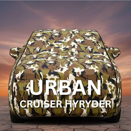 Image of Premium Jungle Series 100% Waterproof Car Body Cover for Cruiser Cover (All Models) with Mirror Pockets | Triple Stitched, Elastic, Custom Fit, Heat Resistant, Anti-Dust, All-Weather Cover