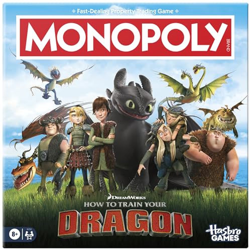 Dreamworks How To Train Your Dragon Edition Monopoly Board Game - English Version