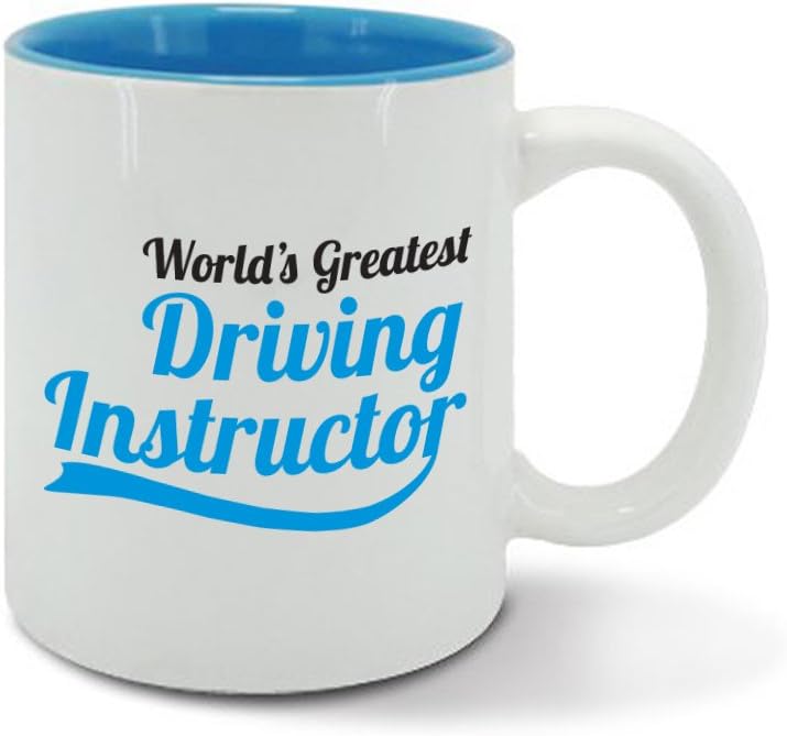 World's Greatest Driving Instructor, Best Ever, Number one, Birthday, Fathers Day Gift idea, Blue Mug, Cup