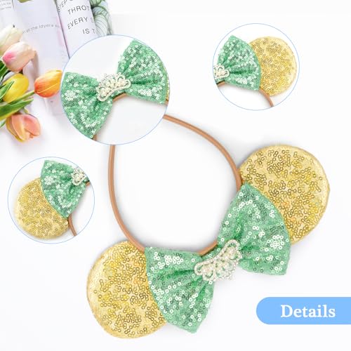 Image of FANYITY Mouse Ears, Sequin Mouse Ears Headband for Boys Girls Women Halloween Birthday Party