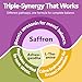 HyberVive Saffron Supplements with Ashwagandha & L-Theanine - 368.5MG - Mood Balance, Stress Relief & Mental Clarity – Cortisol Support for Women & Men, Made in USA, 90 Vegan Capsules