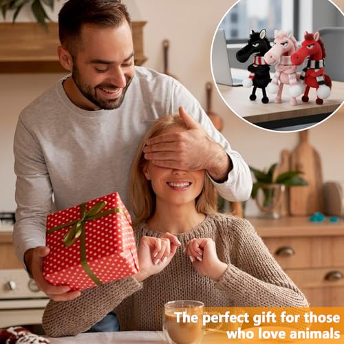 22cm Year of The Horse 2026 Lucky Mascot, Year of The Horse Gifts, Horse Plush Keychain Toy, Year of The Horse Decorations, Good Luck Guardian Plush Toy, Lucky Charm Symbolize, for Friends Family (B) - Image 5