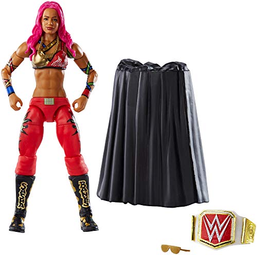 Wwe Wrestlemania 32 Sasha Banks Elite 6-Inch Action Figure With Deluxe Articulation, Truefx Facial Detailing, Iconic Ring Gear & Raw Woman's Championship Accessory, Ages 8 And Older #TOP1