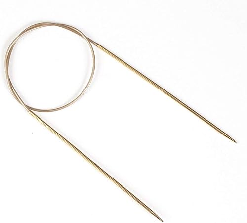 Miniatura 2 de Addi - Aguja de tejer circular con punta de encaje (latón, 15.7in), color azul