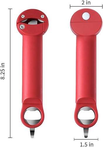 Miniatura 10 de Abridor de botellas, abridor de botellas, abridor de latas para manos débiles, manos artríticas, personas mayores, baja resistencia y niños con