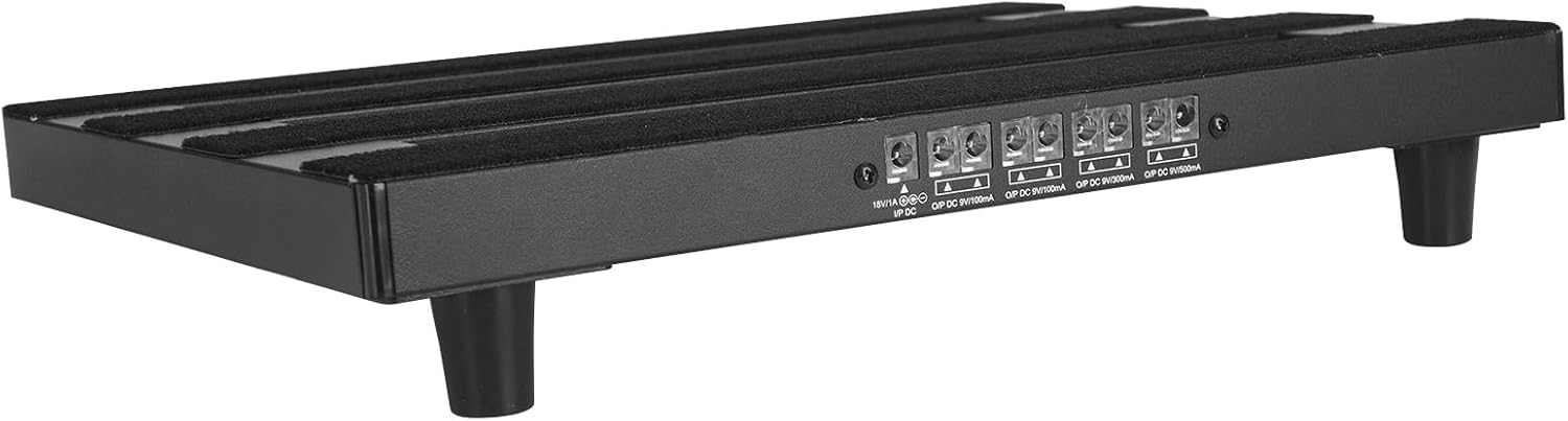 14"x 10.6" Guitar Pedal Board with Built-in Power Supply Aluminum Alloy Pedalboard with Carry Bag (PPB-14D)