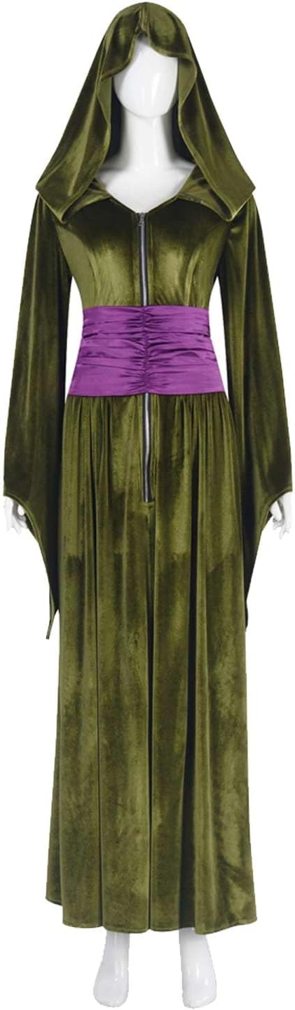 Princess Costume Dress Belt Women Outfits Queen Cosplay Green Outfit Accessories Adult