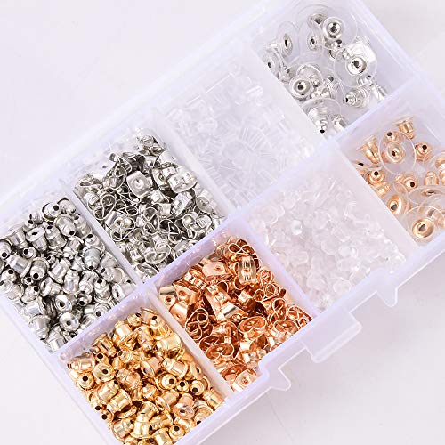 Earring Backs Earring Backings Bullet Earring Diy Craft Jewelry Accessories Stud Earring Back (Style 01) #TOP2