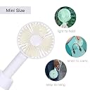Techking (HOT New WITH 15 YEARS WARRANTY Handy Mini Portable USB Hand Fan, USB Fan Portable High Speed Built-in Rechargeable Battery Operated Summer Cooling Table Fan with Stand gallery image