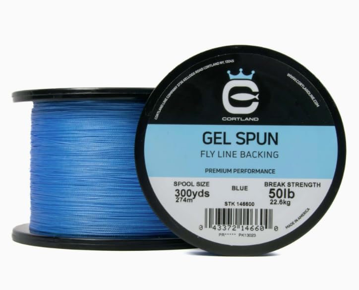 Cortland Gel Spun Fly Line Backing - Blue (300yds, 65lb)