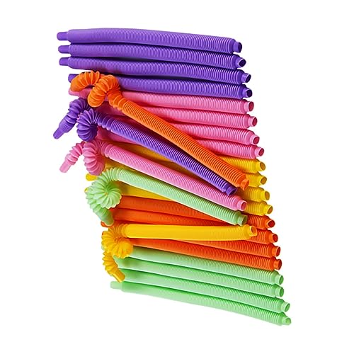 30 pitillos de plástico flexibles y coloridos para beber miniatura 3