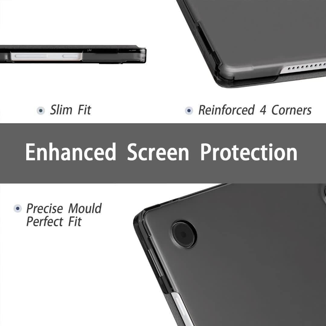 ProElite Cover for Samsung Galaxy Tab A9 Plus 11 inch Case Cover, Smart Flip Case Cover for Samsung Galaxy Tab A9+ 11 inch Translucent Back with Stylus Pen, Marble Purple — Amazon image 5