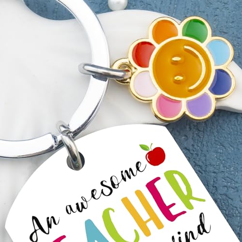 IURFURT Teacher Appreciation Gifts Keychain Best Teachers' Day Christmas Valentines Gifts for Teachers Women Coworkers Cute Teacher Birthday Gift Students Thank You Teacher Presents - Image 5