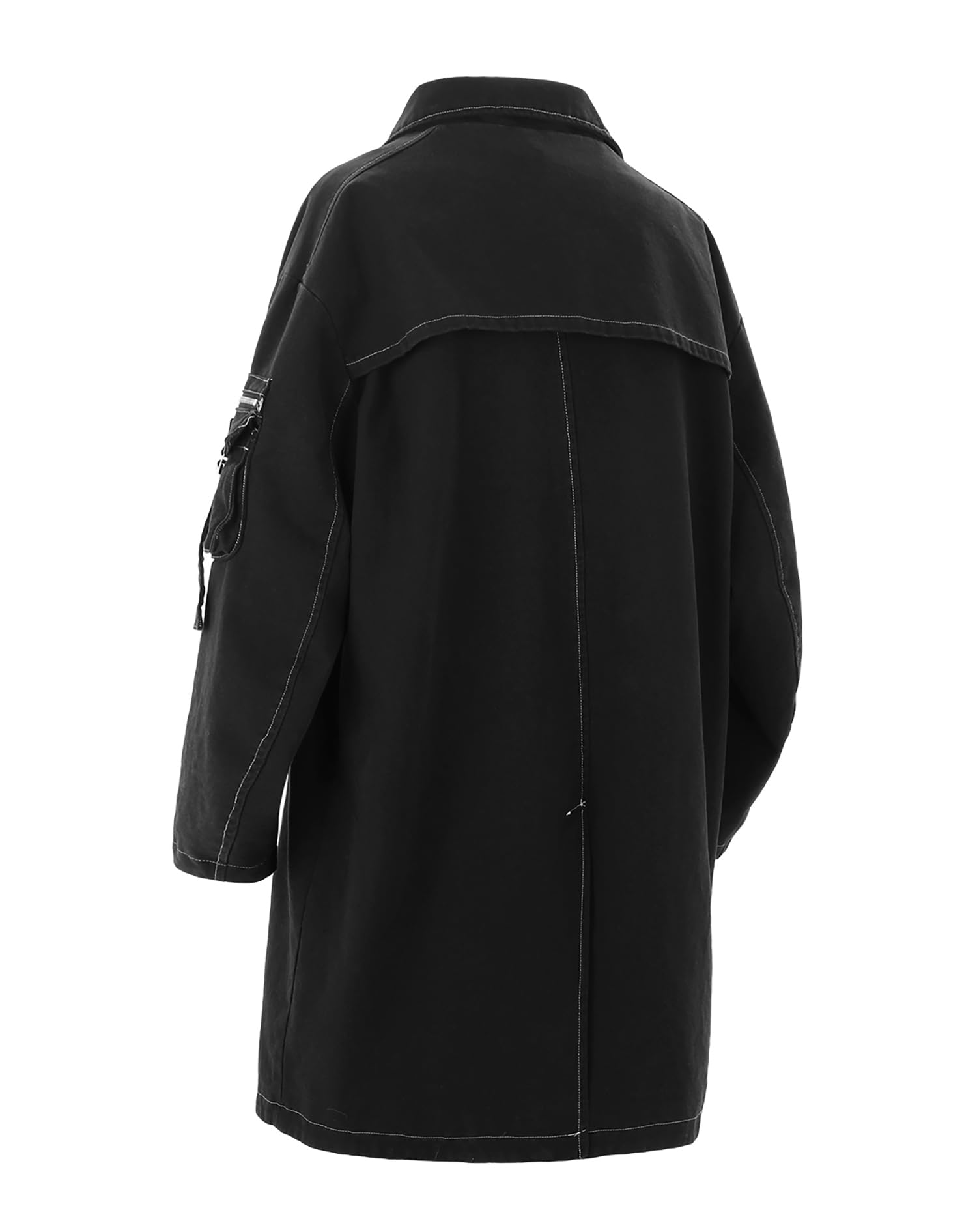 Niepce Inc Japanese Techwear Streetwear Herren Trenchcoat mit Reißverschluss