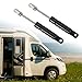 X AUTOHAUX 2 Pcs 4 Inch 10Ibs/45N Black Lift Supports Struts Shocks Gas Spring Universal for RV Car Truck Boat Window Cabinet Door Cover Lids