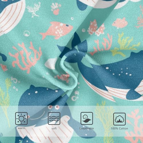 Cute Whales Boys' Underwear Cotton Boys Briefs Soft Toddler Underwear 2T3