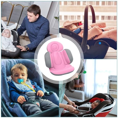 Coussin de siège d'auto pour bébé et insert de poussette portable - 5