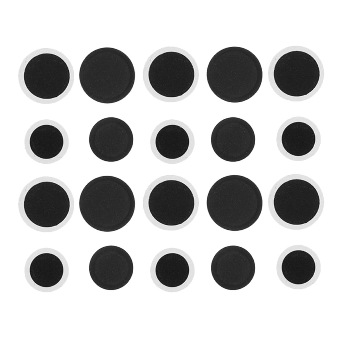 20pcs Kazoo Flute Membranes Replacement Kit Double-hole Diaphragms Pe Material Musical Instrument Accessories and Adults