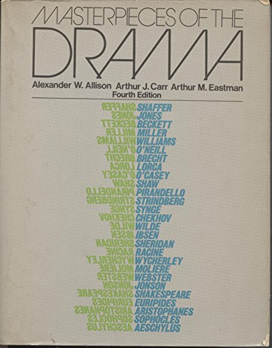 Masterpieces of the drama 0023019107 Book Cover