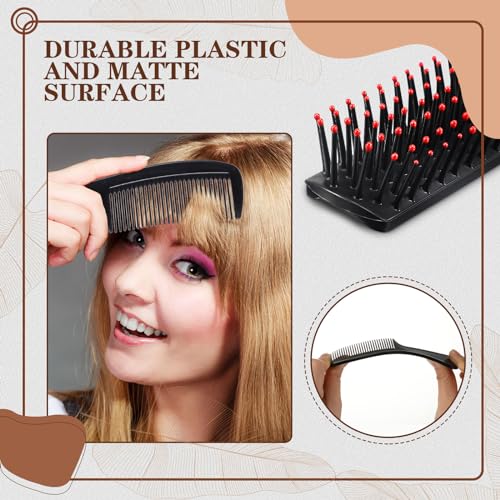 Baderke 48 Pcs Bulk Hair Brushes and Combs for Homeless Individually Wrapped Hair Brush and Comb Set for Women Hotel Homeless Nursing Charity - Image 3