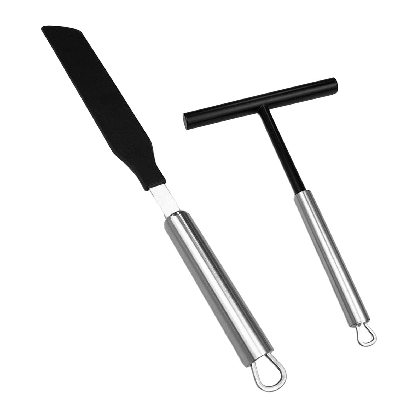 2X Crepe Spreader and Spatula Set Crepe Pan Maker for Home Stall Dining Room|Kitchen Utensils & Gadgets|Kitchen & Dining