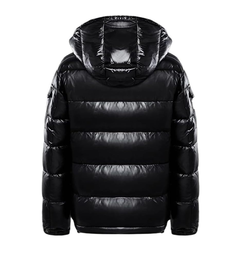 Doudoune for hommes, manteau de veste épais matelassé brillant for hommes, Col montant Hiver Chaud Doudoune Coupe-Vent Fermeture Éclair Outwear Unisexe