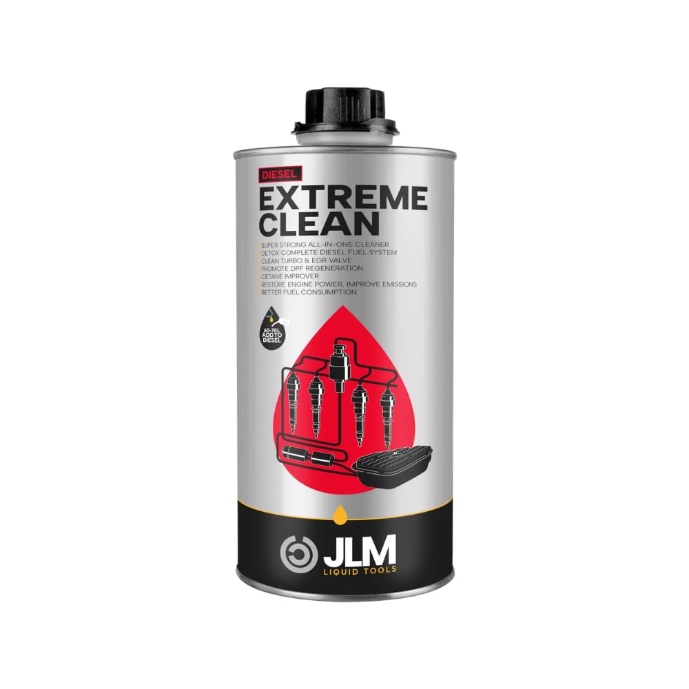 JLM Diesel Extreme Clean - Additif Diesel - Nettoie Turbo et Injecteurs - Stimule la Régénération du FAP - 1L