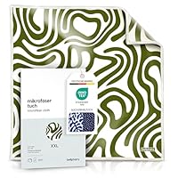 Bellphany XXL Brillenputztuch 30x30cm - Mikrofasertuch Microfaser Optikerqualität zur Reinigung von Brille, Smartphone, Kamera, Stripes