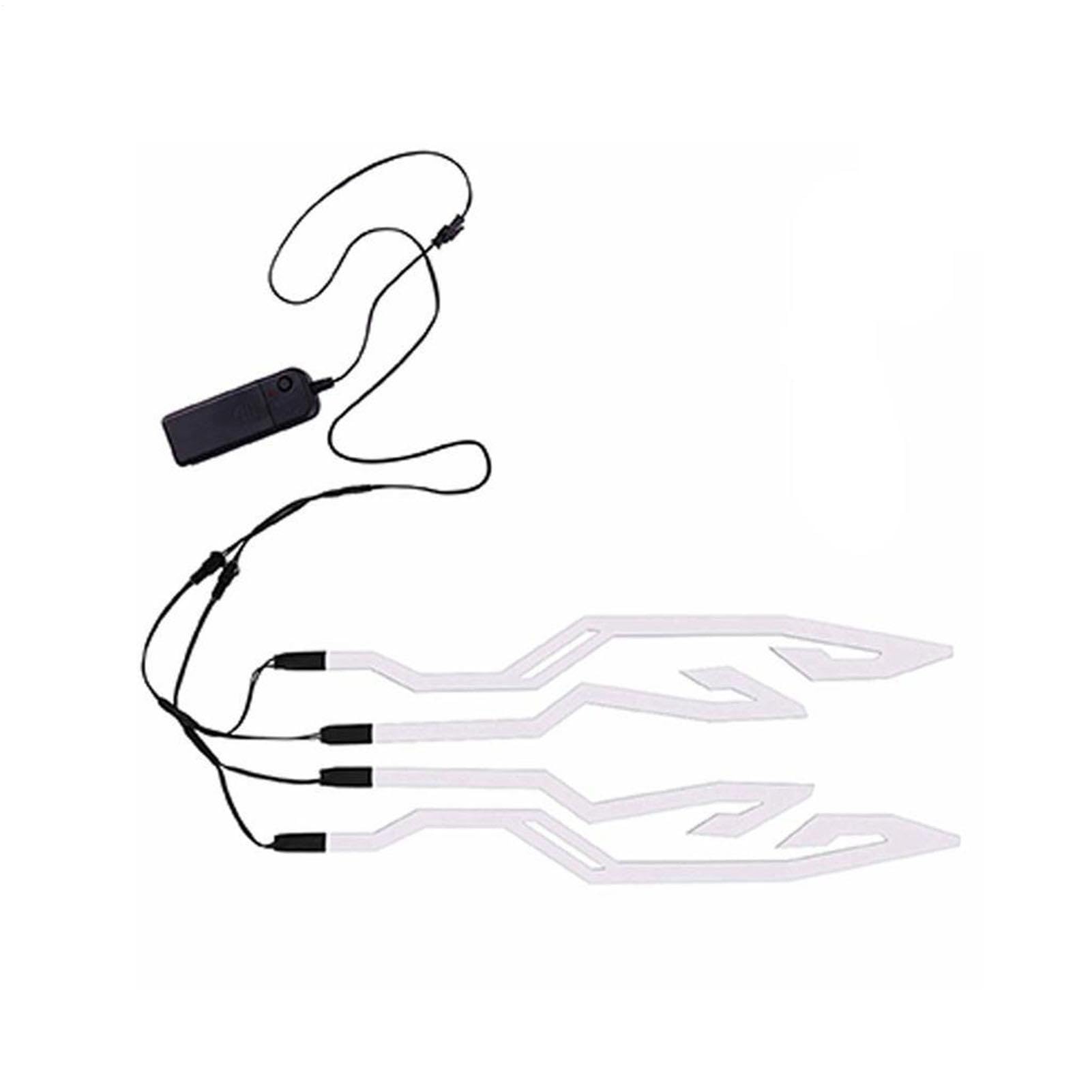 Luce per caschi Moto da Bicicletta, Striscia LED per caschi, Adesivo Luminoso per caschi a 3 modalità Segnale di Guida, Luce per caschi Moto per la Guida Notturna di Sicurezza, per biciclet