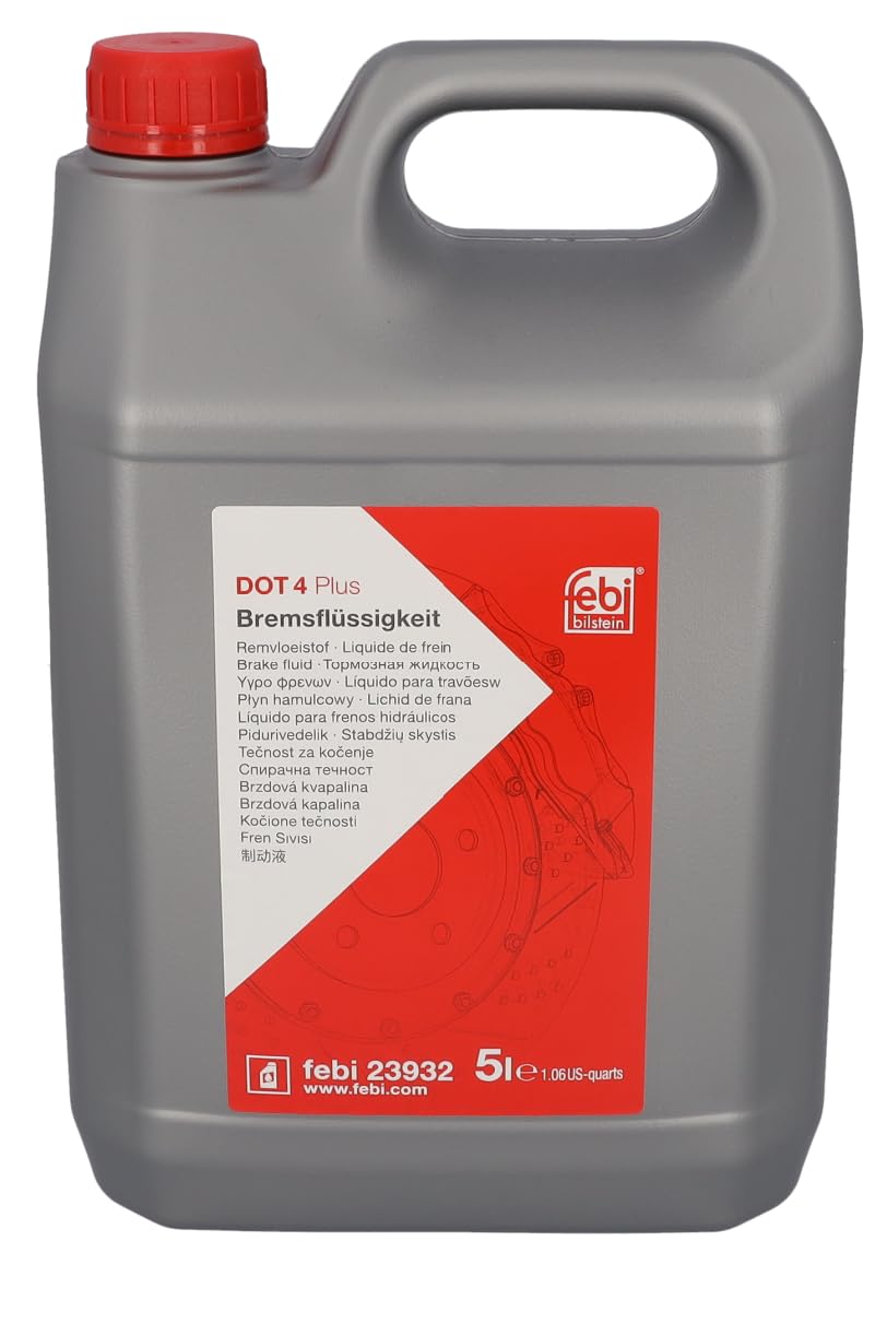 5L Febi Bilstein Dot 4 Bremsflüssigkeit Iso 4925 Brake Fluide Pkw Auto Kfz | 23932, Bremsflüssigkeit
