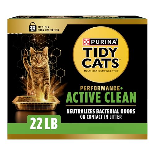 Tidy Cats Performance Plus Active Clean Scented Clumping Multi Cat Litter - 22 lb. Box