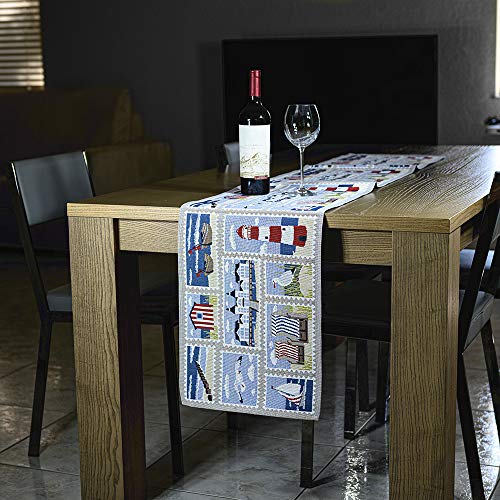 Homvare-Table-Setting-Full-Length-Runner-for-Holiday-Dinner-Friends-Family-Gathering-Festivities-Cocktail-Parties-Home-Decor-Woven-Tapestry-13×72 Homvare Table Setting Full Length Runner for Holiday Dinner Friends Family Gathering Festivities Cocktail Parties Home Decor Woven Tapestry 13×72