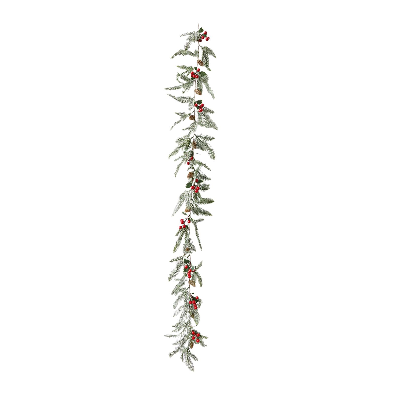 Xinsheinelry Pleased Christmas Berries and Pine Wreath Christmas Pine Branches Wreath with Festival Accent for Indoor Decoration Holiday Ornament