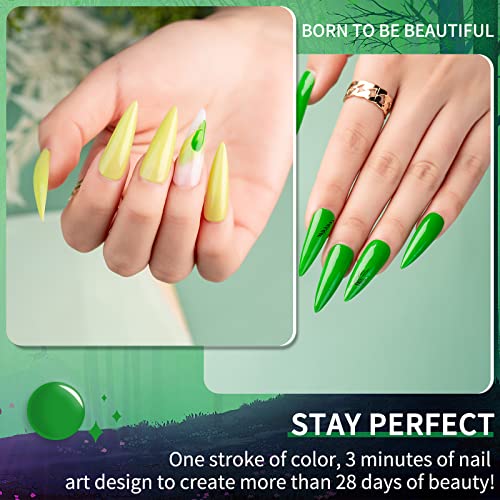 Green Gel Nail Polish Set, Nail Polish 6 Colors 10Ml,2022 Christmas Gel Nail Polish,Light Olive Neon Green Gel Polish Kit Soak Off Avocado Dark Green Nail Polish For Diy Manicure Gift Kit For Girls Women #TOP3
