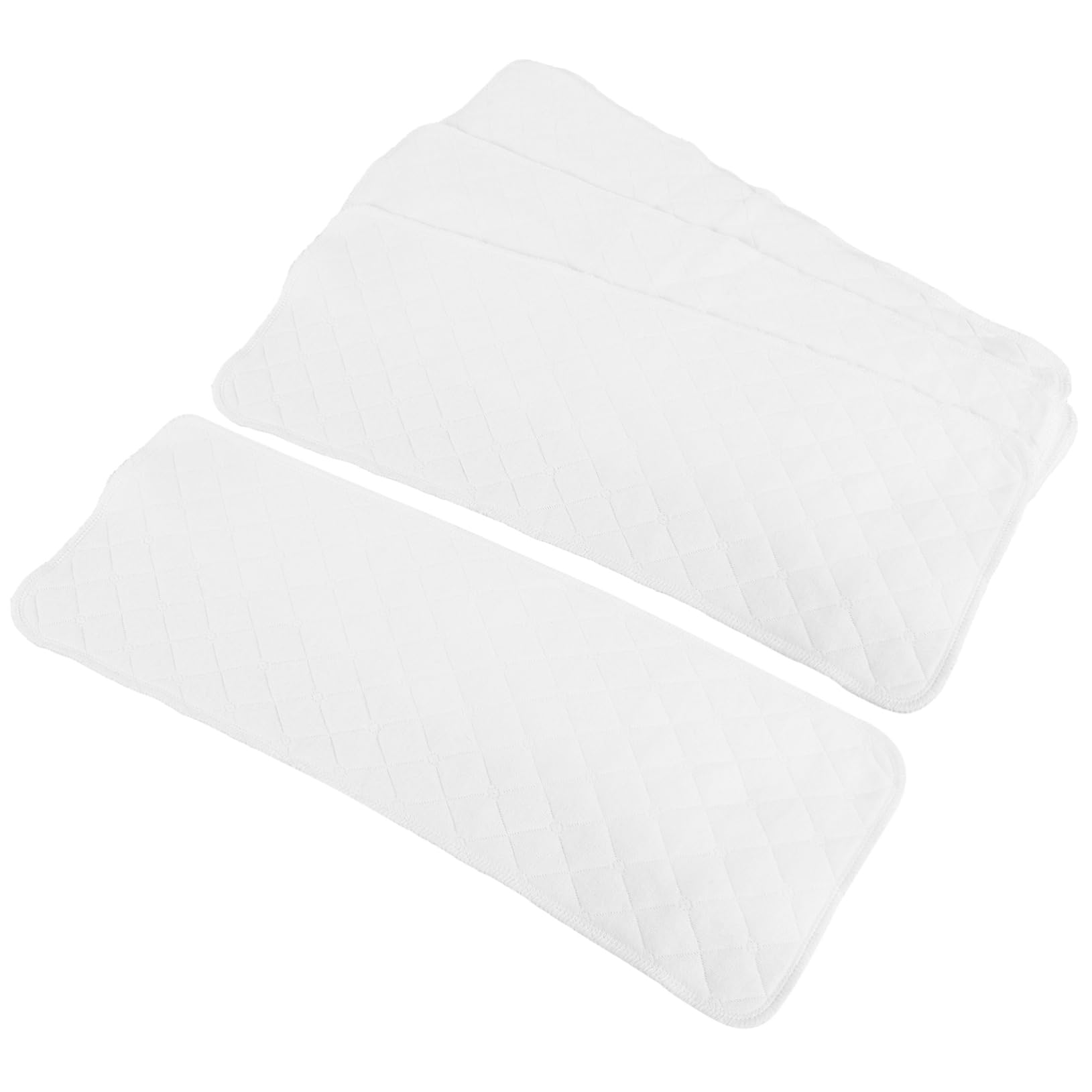 RORPOIR Cotton Burp Cloths for Baby 5pcs Soft Diapers Newborn Reusable Nappies White Washcloths Baby Essentials Infants Care