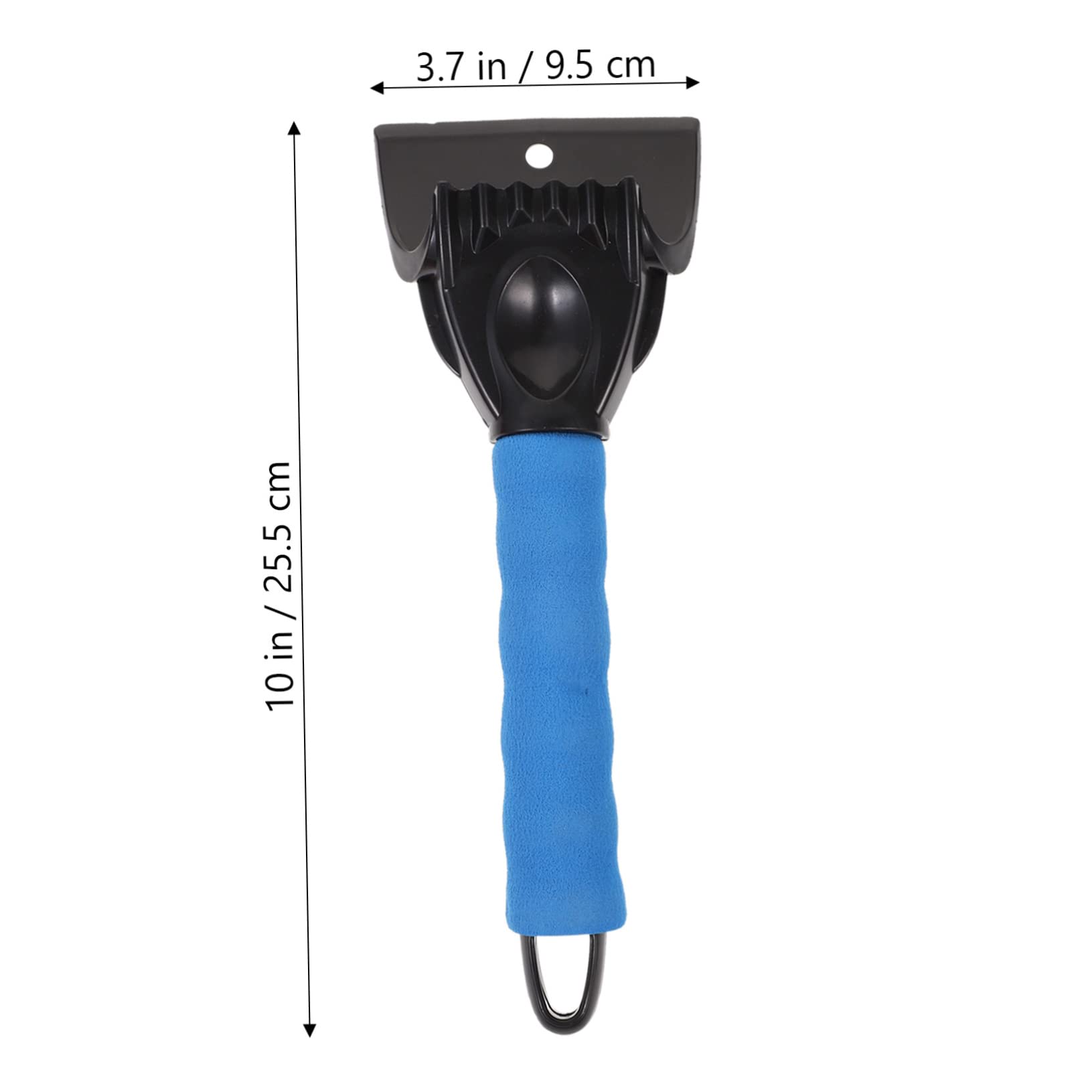 Ciieeo 3Pcs Vehicle Snow Removal Shovel Ergonomic Long Handle Ice Scraper for Windshield Lightweight Cold Resistant Plastic Compact Design for Black Red Blue