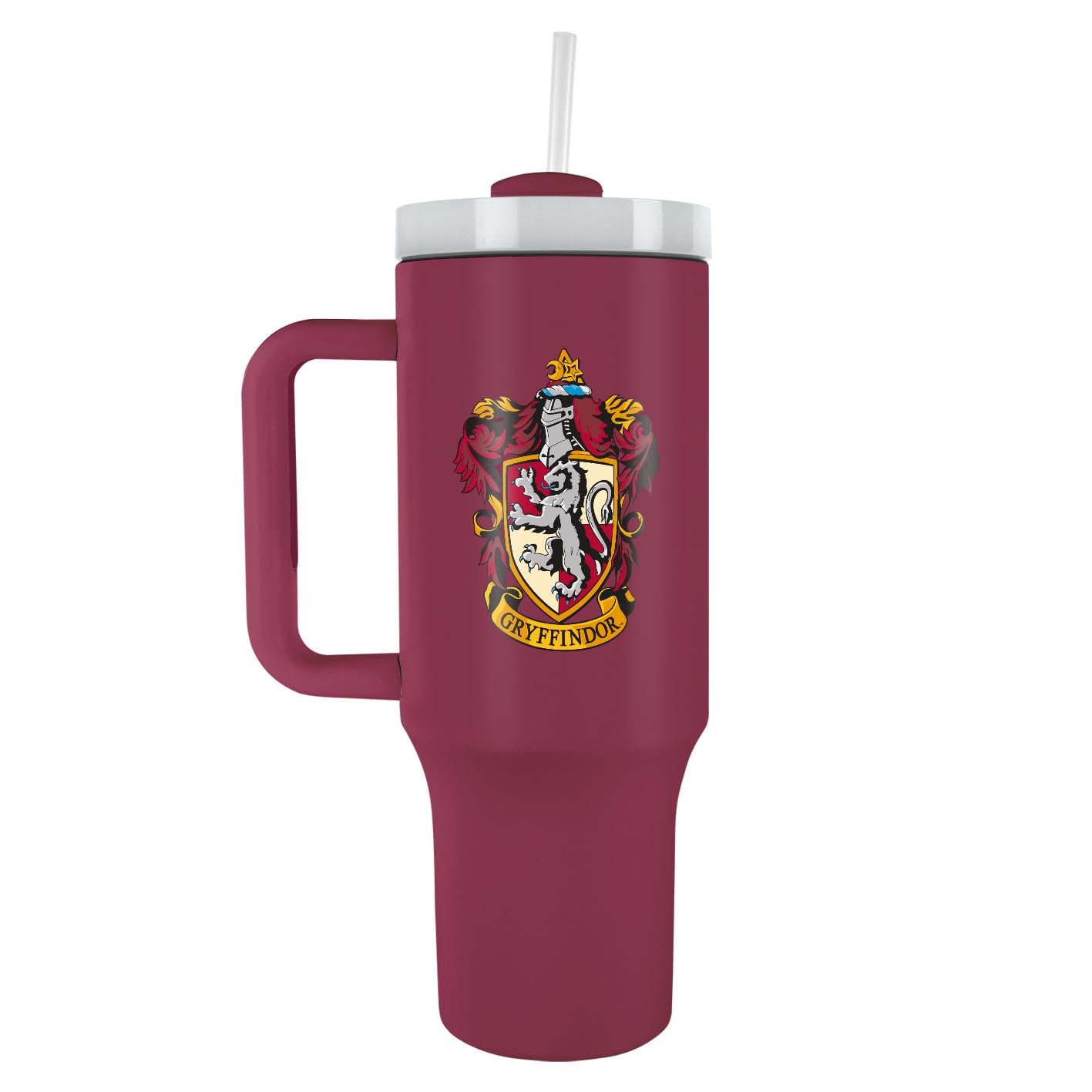 Pyramid International - Tumbler Harry Potter - Grifondoro - Tazza termica con cannuccia e manico - 1,2 L - Thermos caldo e freddo