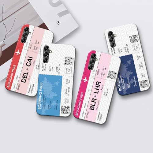 Image of COLORflow Back Cover Compatible with Samsung Galaxy A14 5G / 4G | Boarding Pass Color Customized Back Cover Compatible with Samsung Galaxy A14 5G / 4G