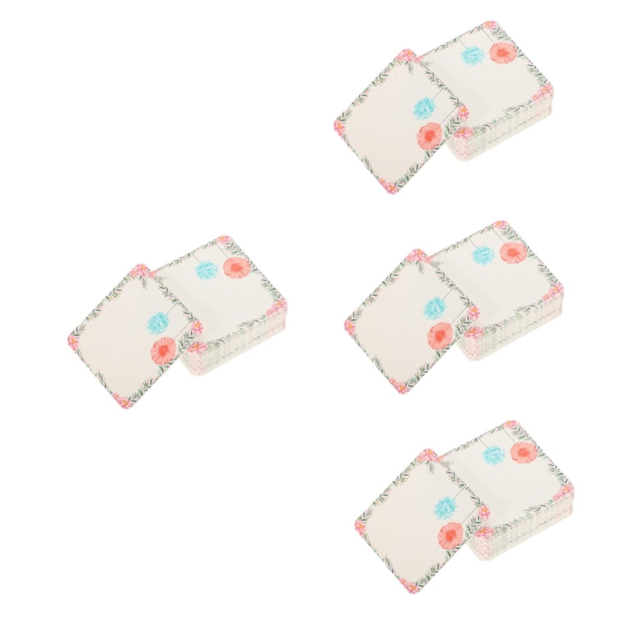 SHINEOFI 4 Set Di Etichette Per Gioielli Carte Di Carta Per Collane Per Esposizione Forniture Per Collane 100 Pezzi*4