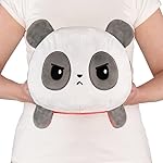 TeeTurtle - Original Reversible Big Panda Plushie - Huggable and Soft Sensory Fidget Toy Stuffed Animals That Show Your Mood - Gift for Kids and Adults!
