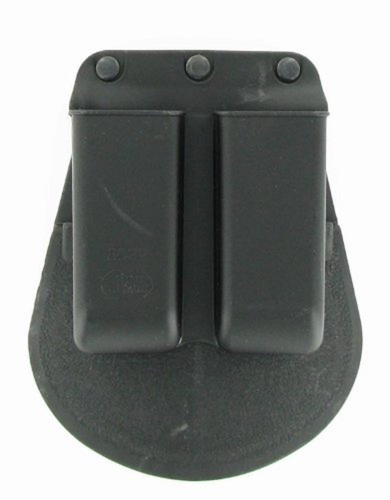 Fobus 6922P Standard Magazine Pouch for 22 & .380 Single-Stack Double Magazine Pouch, Ambidextrous Paddle, black, one size