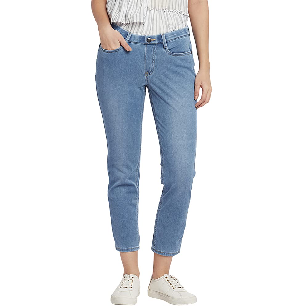 go colors Women Mid Rise Cropped Denim Jeggings-picture-16